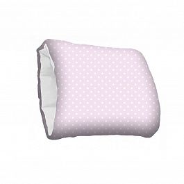 Подушка на руку Горошек розовый