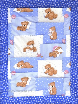 Одеяло Teddy blue